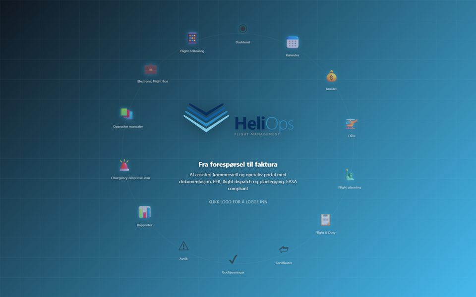 Heliops.app – AI-assistert flight management-portal for helikopteroperatører
